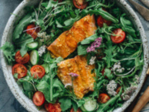 Curry Salmon Salad | Charcoal HK