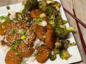 Sheet Pan General Tso's Chicken and Broccoli | Charcoal HK