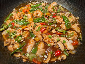 Shrimp and Chicken Stir-Fry | Lotus Grill